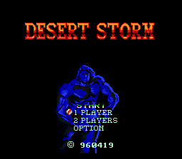 Desert Storm Title Screen